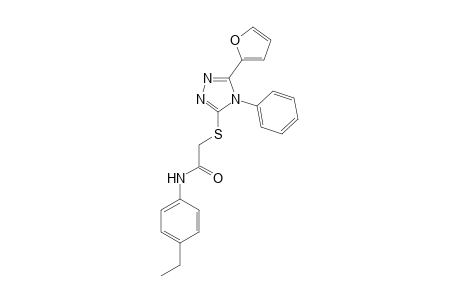 N-(4-ethylphenyl)-2-[[5-(2-furanyl)-4-phenyl-1,2,4-triazol-3-yl]thio]acetamide