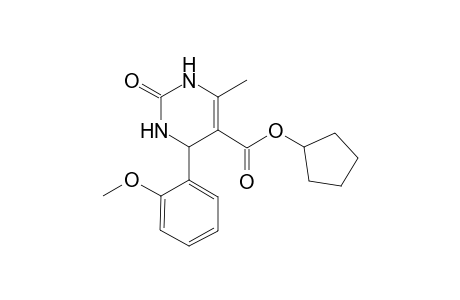 Cyclopentyl 4-(2-methoxyphenyl)-6-methyl-2-oxo-1,2,3,4-tetrahydro-5-pyrimidinecarboxylate