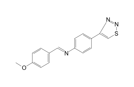 4-{p-[(p-methoxybenzylidene)amino]phenyl}-1,2,3-thiadiazole