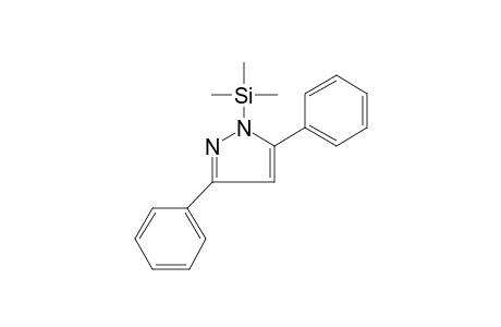 3,5-Diphenylpyrazole, tms derivative