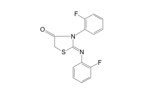 3-(o-fluorophenyl)-2-[(o-fluorophenyl)imino]-4-thiazolidinone