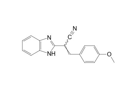 α-(p-methoxybenzylidene)-2-benzimidazoleacetonitrile