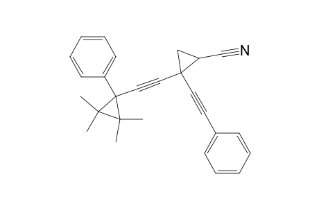 Cyclopropanecarbonitrile, 2-(phenylethynyl)-2-[(2,2,3,3-tetramethyl-1-phenylcyclopropyl)ethynyl]-