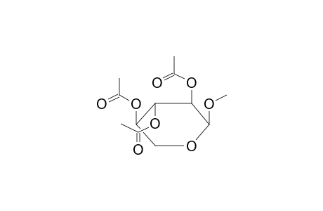 acetic acid [(2S,3R,4S,5R)-3,5-diacetoxy-2-methoxy-tetrahydropyran-4-yl] ester