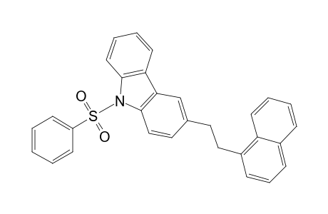 3-(2-Naphthalen-1-ylethyl)-9-(phenylsulfonyl)carbazole