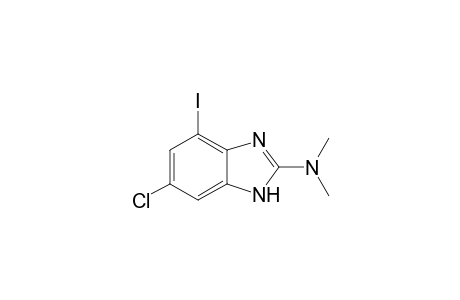 N-(6-Chloro-4-iodo-1H-benzimidazol-2-yl)-N,N-diimethylamine