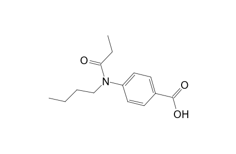 4-[butyl(1-oxopropyl)amino]benzoic acid