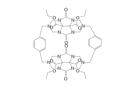 Macrocyclo {2,6-Bis[1,4-dimethylbenzene]bis[8b,8c-di(carboethoxy)-4,8-dioxotetrahydro-1H,5H-2,3a,4a,6,7a,8a-hexaazacyclopenta[def]fluorene]}