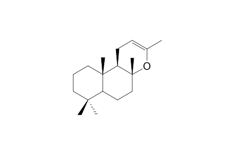 8-ALPHA,13-EPOXY-14,15-DINORLABD-12-ENE;SCLAREOL-OXIDE;(+)-(4AR,6AS,10AS,10BR)-3,4A,7,7,10A-PENTAMETHYL-4A,5,6,6A,7,8,9,10,10A,10B-DECAHYDRO-1H-BENZO-[F]-CHROM