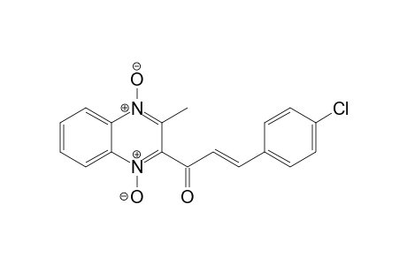 (E)-3-(4-chlorophenyl)-1-(1-keto-3-methyl-4-oxido-quinoxalin-1-ium-2-yl)prop-2-en-1-one