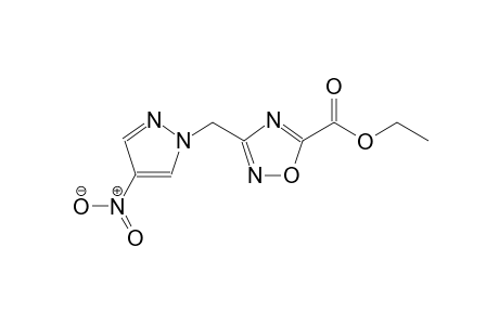 1,2,4-oxadiazole-5-carboxylic acid, 3-[(4-nitro-1H-pyrazol-1-yl)methyl]-, ethyl ester