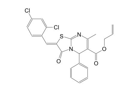 allyl (2Z)-2-(2,4-dichlorobenzylidene)-7-methyl-3-oxo-5-phenyl-2,3-dihydro-5H-[1,3]thiazolo[3,2-a]pyrimidine-6-carboxylate