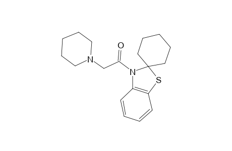 3-(PIPERIDINOACETYL)SPIRO[BENZOTHIAZOLINE-2,1'-CYCLOHEXANE]