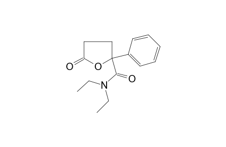 N,N-diethyl-5-oxo-2-phenyltetrahydro-2-furamide