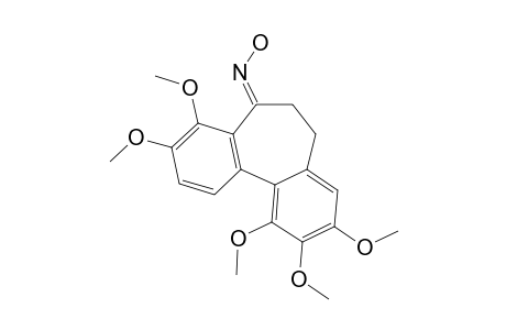 (ANTI)-6,7-DIHYDRO-3,4,9,10,11-PENTAMETHOXY-5H-DIBENZO-[A,C]-CYCLOHEPTEN-5-ONE-OXIME