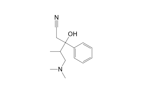 5-(dimethylamino)-3-hydroxy-4-methyl-3-phenylpentanenitrile