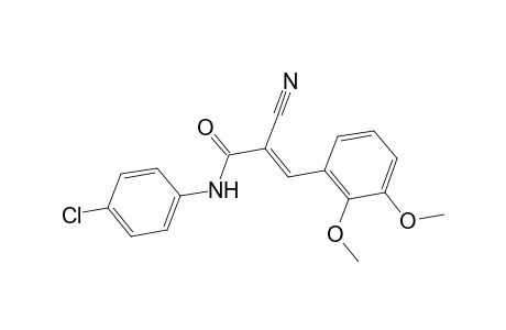 (2E)-N-(4-chlorophenyl)-2-cyano-3-(2,3-dimethoxyphenyl)-2-propenamide