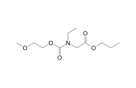 Glycine, N-ethyl-N-(2-methoxyethoxycarbonyl)-, propyl ester