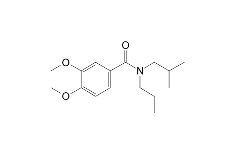 Benzamide, 3,4-dimethoxy-N-propyl-N-isobutyl-