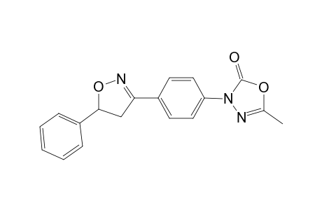 5-METHYL-3-[PARA-(5'-PHENYL-4',5'-DIHYDRO-DELTA(2)-ISOXAZOL-3'-YL)-PHENYL]-3H-2-OXO-DELTA(4)-1,3,4-OXADIAZOLE