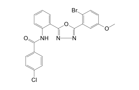 2'-[5-(2-bromo-5-methoxyphenyl)-1,3,4-oxadiazol-2-yl]-4-chlorobenzanilide