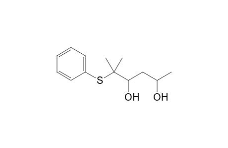 5-Methyl-5-phenylsulfanylhexan-2,4-diol