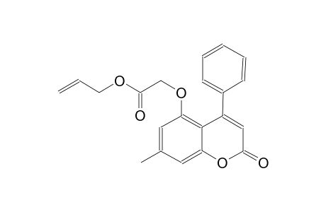 acetic acid, [(7-methyl-2-oxo-4-phenyl-2H-1-benzopyran-5-yl)oxy]-, 2-propenyl ester