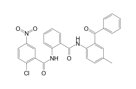 N-(2-[(2-Benzoyl-4-methylanilino)carbonyl]phenyl)-2-chloro-5-nitrobenzamide