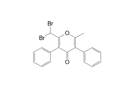 2-DIBROMOMETHYL-3,5-DIPHENYL-6-METHYL-4-H-PYRAN-4-ONE