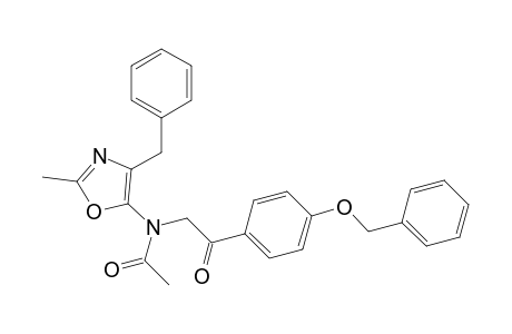 2-Methyl-4-benzyl-5-(N-(((p-benzyloxyphenyl)carbonyl)methyl)acetamido)oxazole