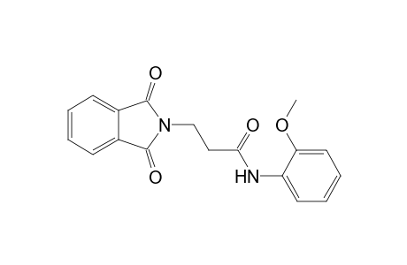 3-(1,3-dioxo-1,3-dihydro-2H-isoindol-2-yl)-N-(2-methoxyphenyl)propanamide