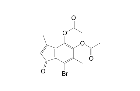 7-Bromo-4,5-diacetoxy-3,6-dimethyl-1H-indenone