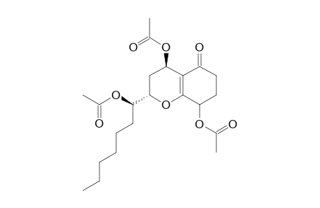 4,8-DIACETOXY-2-(1-ACETOXYHEPTYL)-3,4,5,6,7,8-HEXAHYDRO-2H-1-BENZOPYRAN-5-ONE