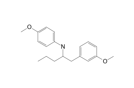 N-(p-Methoxyphenyl)-1-(3'-methoxyphenyl)pentyl-2-amine