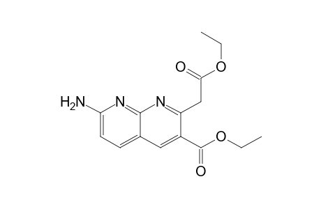 Ethyl 7-Amino-3-carbethoxy-1,8-naphthyridine-2-acetate