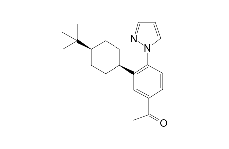 1-{3-[cis-4-(tert-Butyl)cyclohexyl]-4-(1H-pyrazol-1-yl)phenyl}ethan-1-one