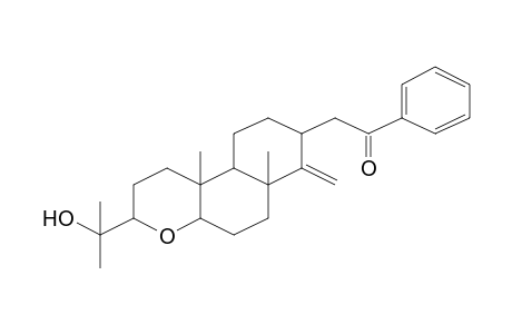 2-[3-(1-Hydroxy-1-methyl-ethyl)-6a,10b-dimethyl-7-methylene-dodecahydro-benzo[f]chromen-8-yl]-1-phenyl-ethanone