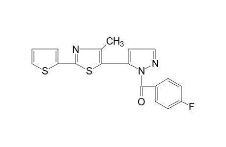 1-(p-fluorobenzoyl)-5-[4-methyl-2-(2-thienyl)-5-thiazolyl]pyrazole