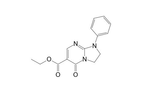 ETHYL-1-PHENYL-5(1H)-OXO-2,3-DIHYDROIMIDAZO-[1,2-A]-PYRIMIDINE-6-CARBOXYLATE