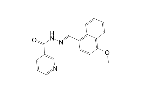 Pyridine-3-carbohydrazide, N2-(4-methoxy-1-naphthylmethylene)-