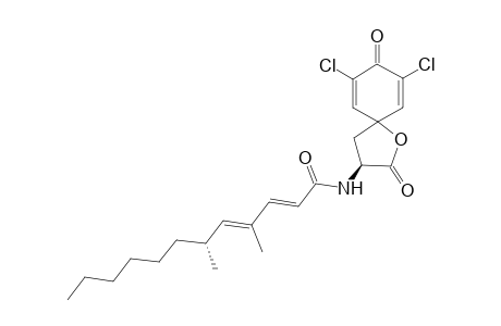 (2E,4E,6R)-N-[(3S)-7,9-dichloro-2,8-diketo-1-oxaspiro[4.5]deca-6,9-dien-3-yl]-4,6-dimethyl-dodeca-2,4-dienamide