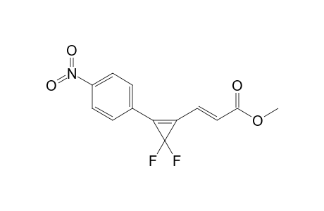 (E)-3-[3,3-difluoro-2-(4-nitrophenyl)-1-cyclopropenyl]acrylic acid methyl ester