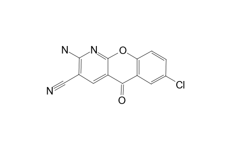 2-Amino-7-chloro-5-oxo-5H-[1]benzopyrano[2,3-b]pyridine-3-carbonitrile