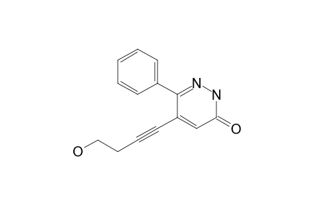 4-(4-hydroxybut-1-ynyl)-3-phenyl-1H-pyridazin-6-one