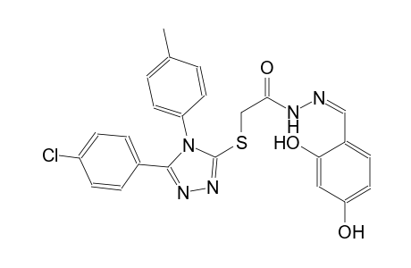 acetic acid, [[5-(4-chlorophenyl)-4-(4-methylphenyl)-4H-1,2,4-triazol-3-yl]thio]-, 2-[(Z)-(2,4-dihydroxyphenyl)methylidene]hydrazide