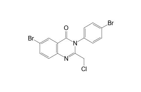 6-bromo-3-(4-bromophenyl)-2-(chloromethyl)quinazolin-4(3H)-one