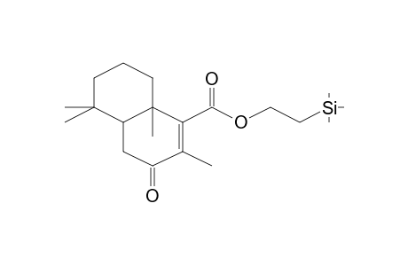 2,5,5,8a-Tetramethyl-3-oxo-3,4,4a,5,6,7,8,8a-octahydronaphthalene-1-carboxylic acid, 2-trimethylsilylethyl ester