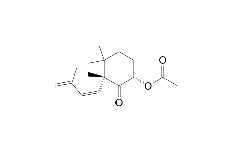 Cyclohexanone, 6-(acetyloxy)-2,3,3-trimethyl-2-(3-methyl-1,3-butadienyl)-, [2.alpha.(Z),6.alpha.]-