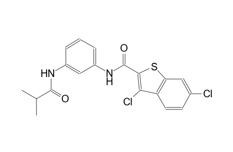3,6-dichloro-N-[3-(isobutyrylamino)phenyl]-1-benzothiophene-2-carboxamide