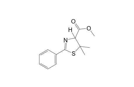 5,5-dimethyl-2-phenyl-2-thiazoline-4-carboxylic acid, methyl ester